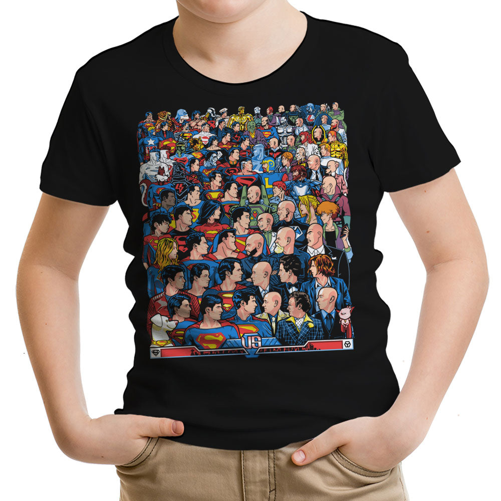 Superhumans vs. Masterminds Youth Apparel - Adult & Kids T-Shirts, Sweatshirts & Hoodies apparel design preview 1