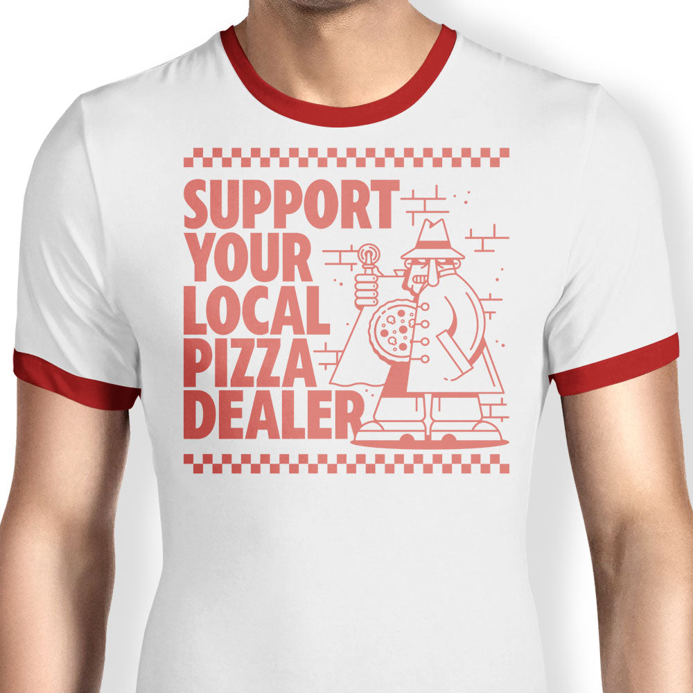 Support Local Pizza Ringer - Adult & Kids T-Shirts, Sweatshirts & Hoodies apparel design preview 1
