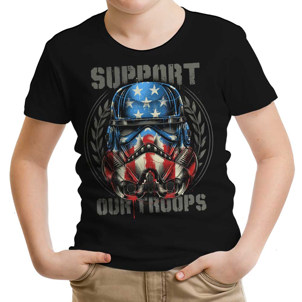 Support Our Troops Youth Apparel - Adult & Kids T-Shirts, Sweatshirts & Hoodies apparel design preview 1