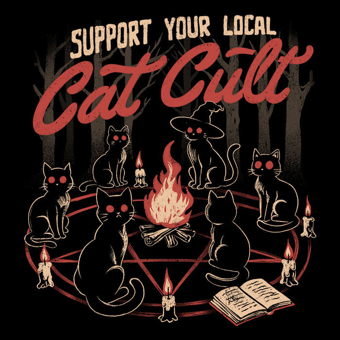 Support Your Cat Cult Tank Top - Adult & Kids T-Shirts, Sweatshirts & Hoodies apparel design preview 2