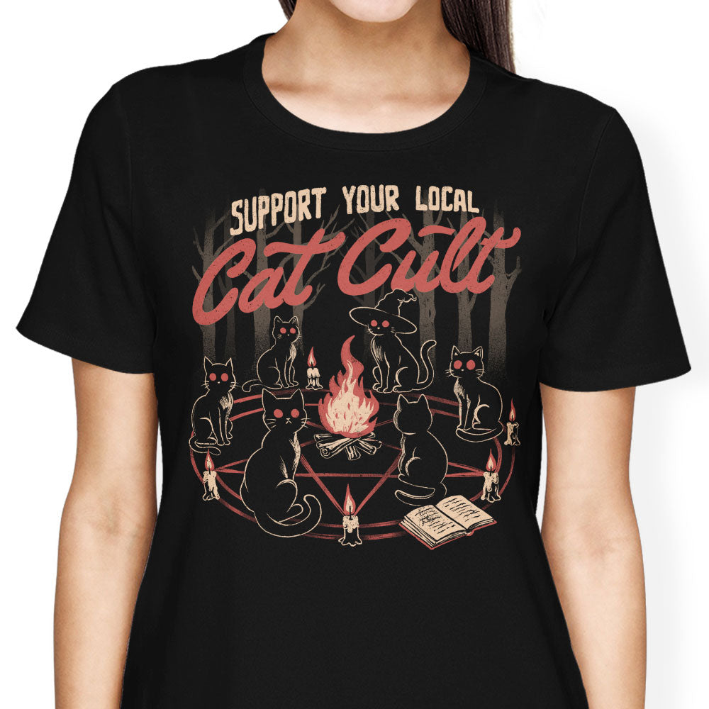 Support Your Cat Cult Women's Apparel - Adult & Kids T-Shirts, Sweatshirts & Hoodies apparel design preview 1