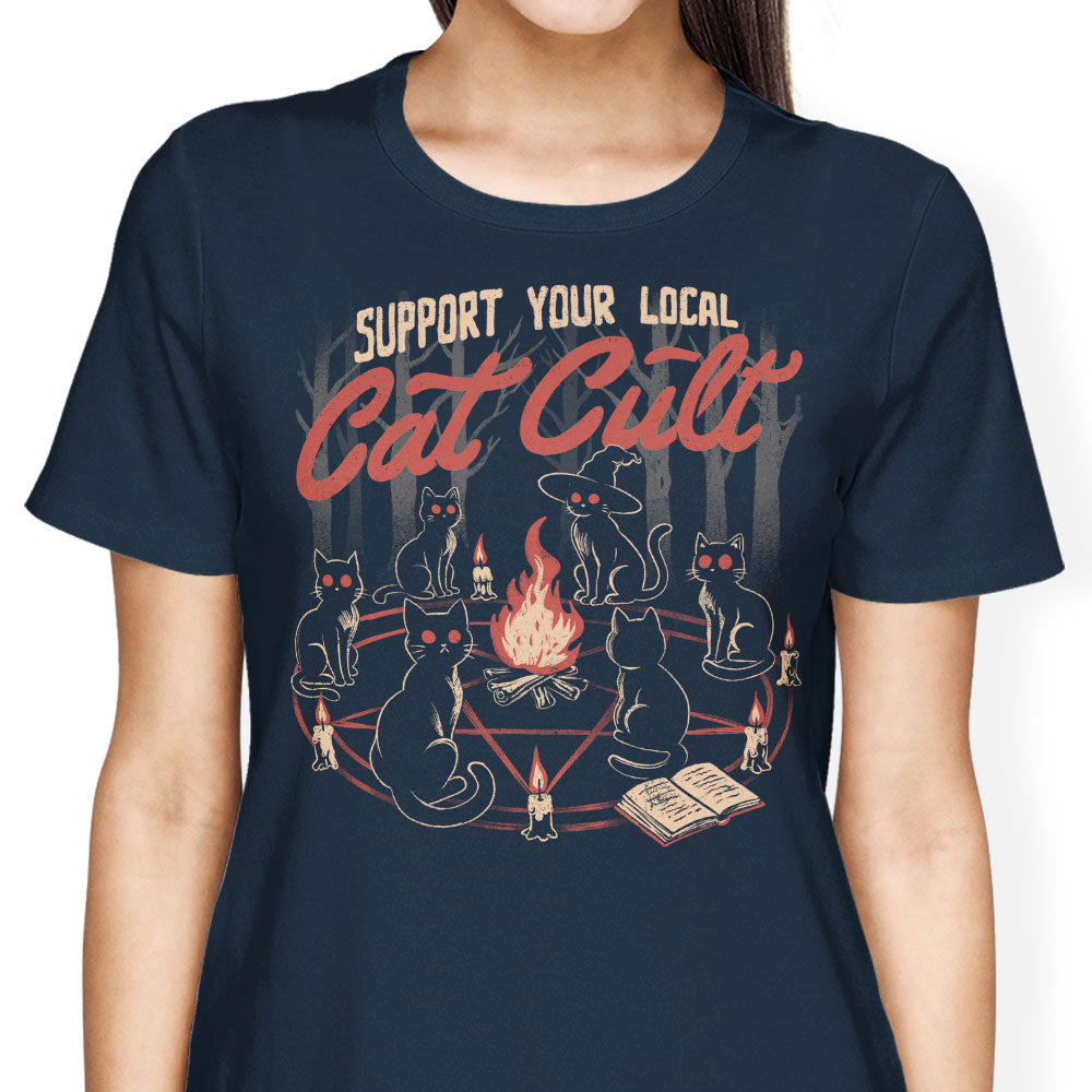 Support Your Cat Cult Women's Apparel - Adult & Kids T-Shirts, Sweatshirts & Hoodies apparel design preview 2