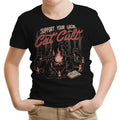 Support Your Cat Cult Youth Apparel - Adult & Kids T-Shirts, Sweatshirts & Hoodies apparel design preview 1