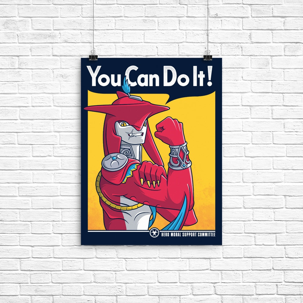 Supportive Shark Man Poster - Adult & Kids T-Shirts, Sweatshirts & Hoodies apparel design preview 1