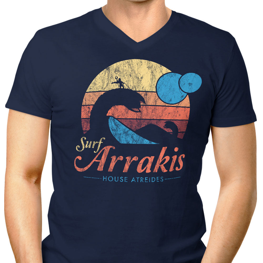 Surf Arrakis Men's V-Neck - Adult & Kids T-Shirts, Sweatshirts & Hoodies apparel design preview 1