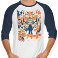 Surrounded 3/4 Sleeve Raglan - Adult & Kids T-Shirts, Sweatshirts & Hoodies apparel design preview 1