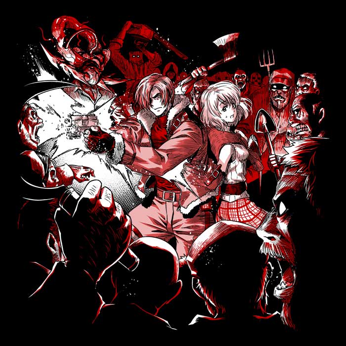 Surrounded by Evil Women's Apparel - Adult & Kids T-Shirts, Sweatshirts & Hoodies apparel design preview 2