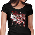 Surrounded by Evil Women's V-Neck - Adult & Kids T-Shirts, Sweatshirts & Hoodies apparel design preview 1