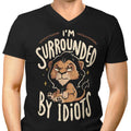 Surrounded by Idiots Men's V-Neck - Adult & Kids T-Shirts, Sweatshirts & Hoodies apparel design preview 1