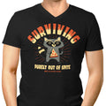 Surviving Out of Spite Men's V-Neck - Adult & Kids T-Shirts, Sweatshirts & Hoodies apparel design preview 1