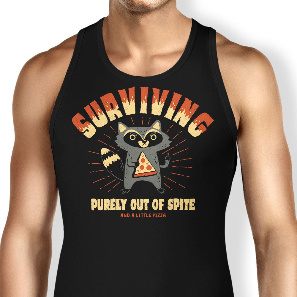 Surviving Out of Spite Tank Top - Adult & Kids T-Shirts, Sweatshirts & Hoodies apparel design preview 1