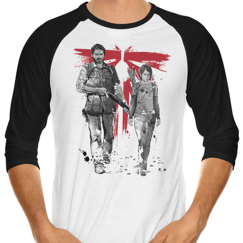 Survivors Sumi-e 3/4 Sleeve Raglan - Adult & Kids T-Shirts, Sweatshirts & Hoodies apparel design preview 1