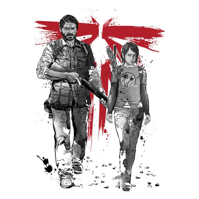 Survivors Sumi-e - Adult & Kids T-Shirts, Sweatshirts & Hoodies apparel design preview 2