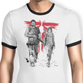Survivors Sumi-e Ringer - Adult & Kids T-Shirts, Sweatshirts & Hoodies apparel design preview 1