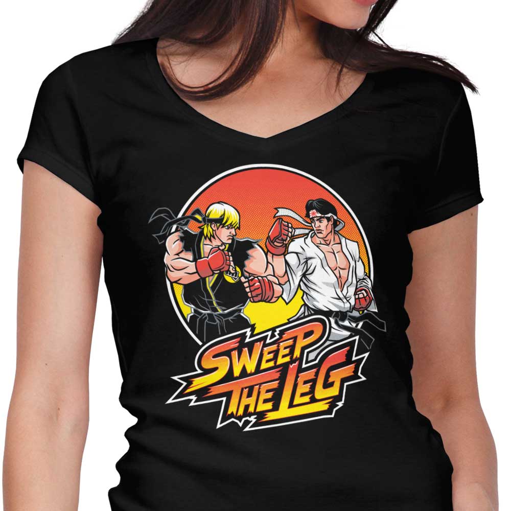 Sweep the Leg Women's V-Neck - Adult & Kids T-Shirts, Sweatshirts & Hoodies apparel design preview 1