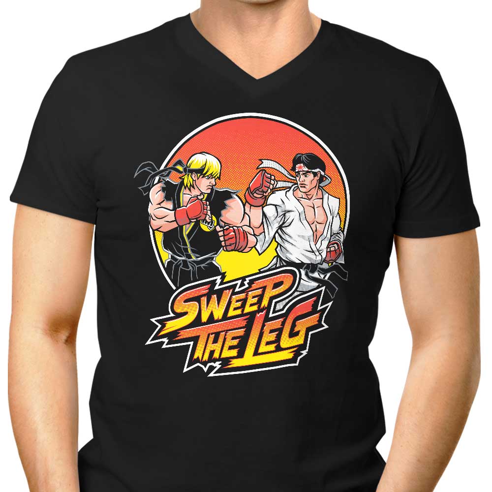 Sweep the Leg Men's V-Neck - Adult & Kids T-Shirts, Sweatshirts & Hoodies apparel design preview 1