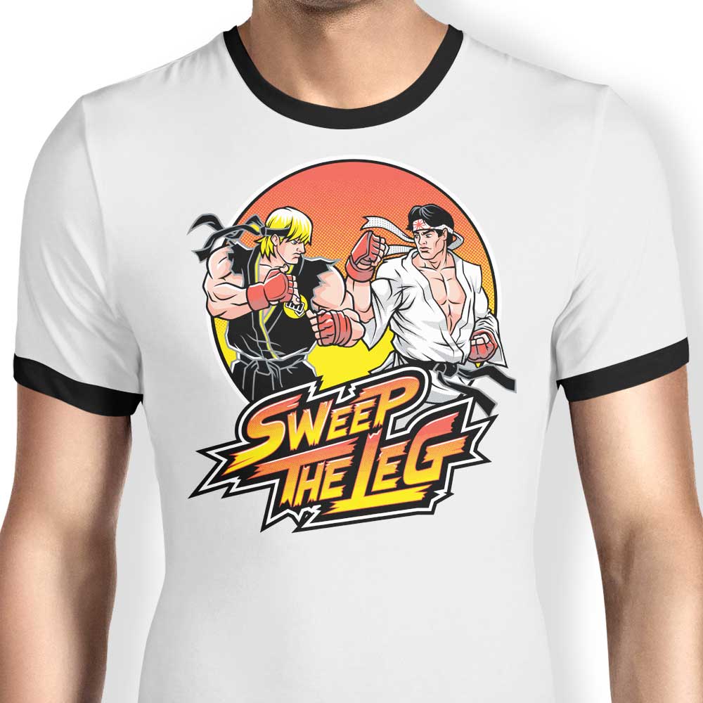Sweep the Leg Ringer - Adult & Kids T-Shirts, Sweatshirts & Hoodies apparel design preview 1