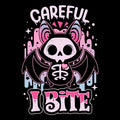 Sweet Bat Bite Coasters - Adult & Kids T-Shirts, Sweatshirts & Hoodies apparel design preview 1