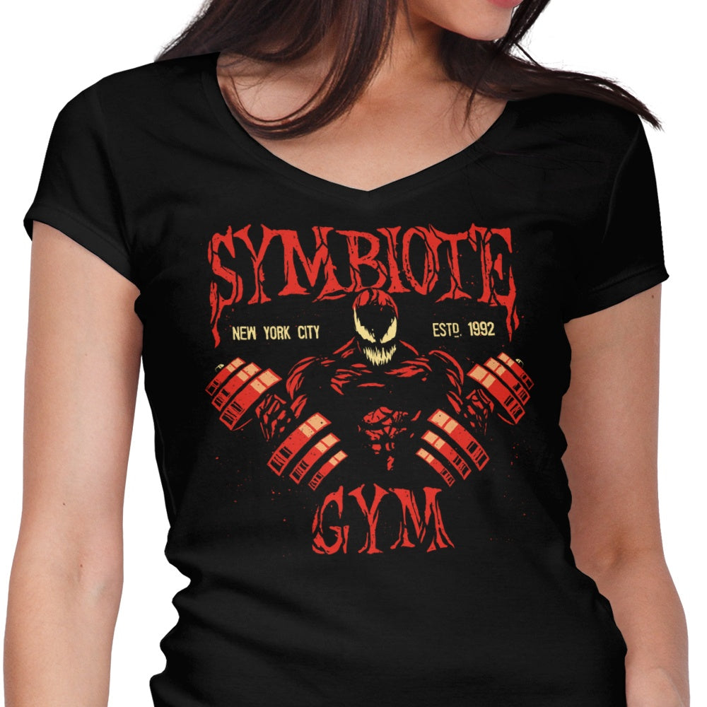 Symbiote Gym Women's V-Neck - Adult & Kids T-Shirts, Sweatshirts & Hoodies apparel design preview 1