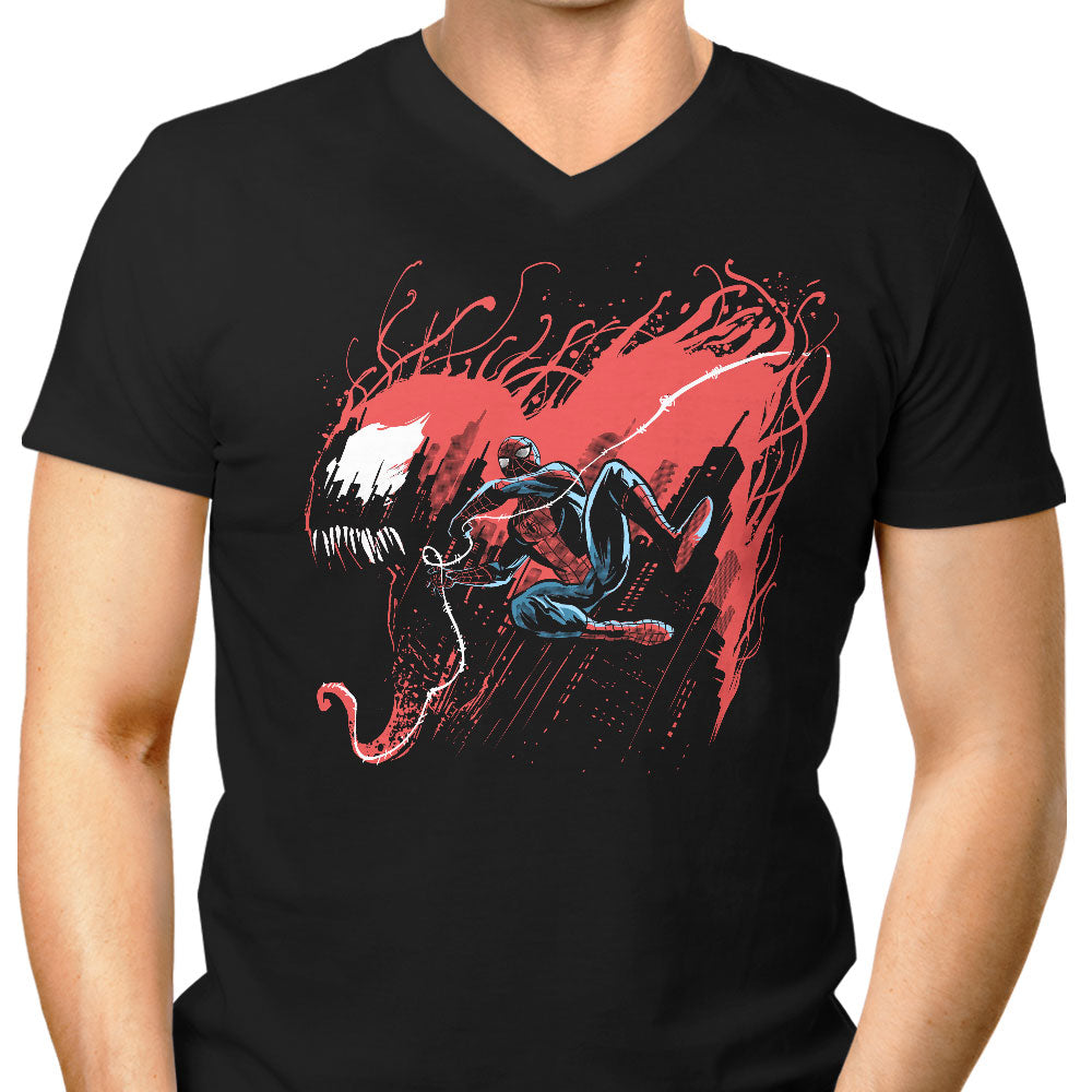Symbiote Hunt Men's V-Neck - Adult & Kids T-Shirts, Sweatshirts & Hoodies apparel design preview 1