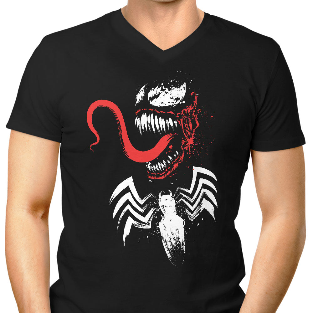 Symbiote Men's V-Neck - Adult & Kids T-Shirts, Sweatshirts & Hoodies apparel design preview 1