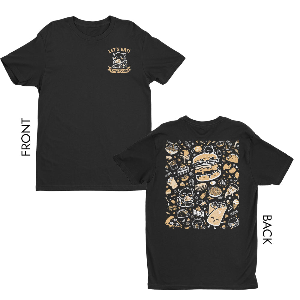Kitty Foodie (Logo Doodle) - Adult & Kids T-Shirts, Sweatshirts & Hoodies apparel design preview 1