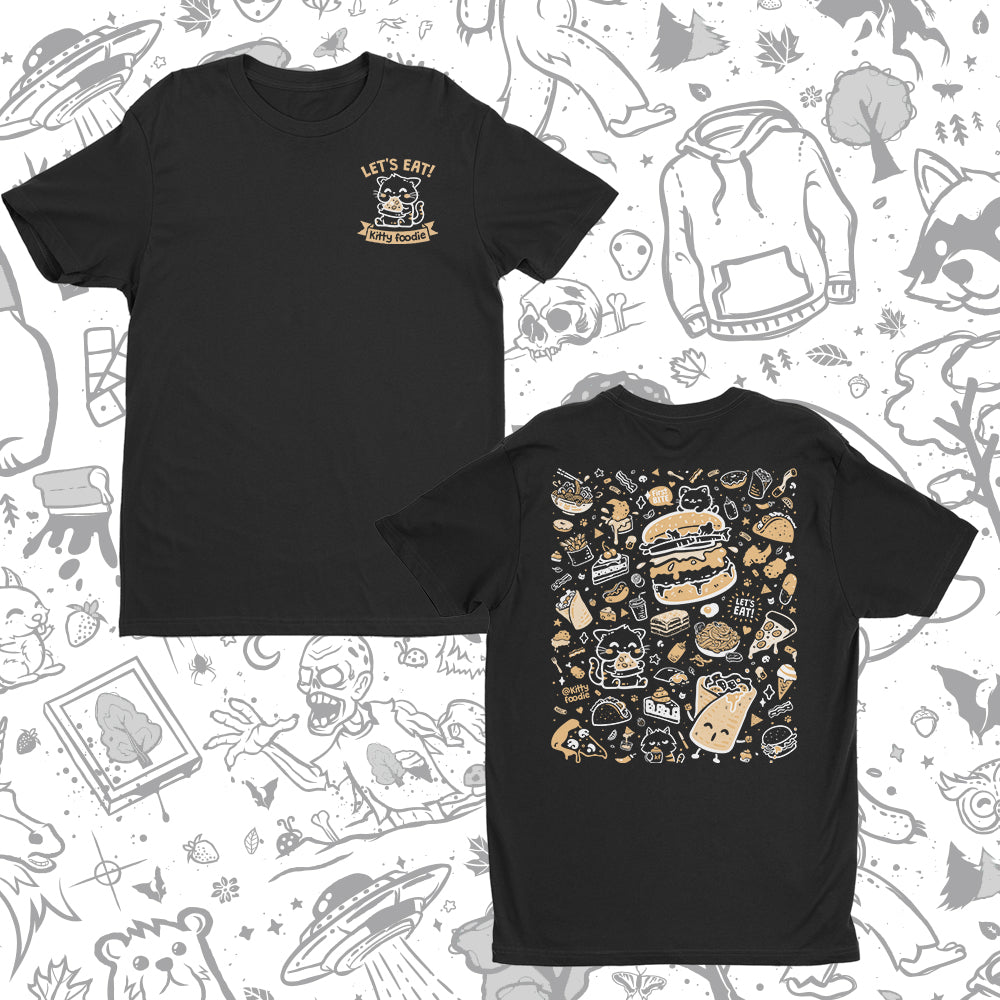 Kitty Foodie (Logo Doodle) - Adult & Kids T-Shirts, Sweatshirts & Hoodies apparel design preview 2