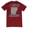 Bjaxx I Love Arkansas Chevron State Southern Girlie - Adult & Kids T-Shirts, Sweatshirts & Hoodies apparel design preview 1