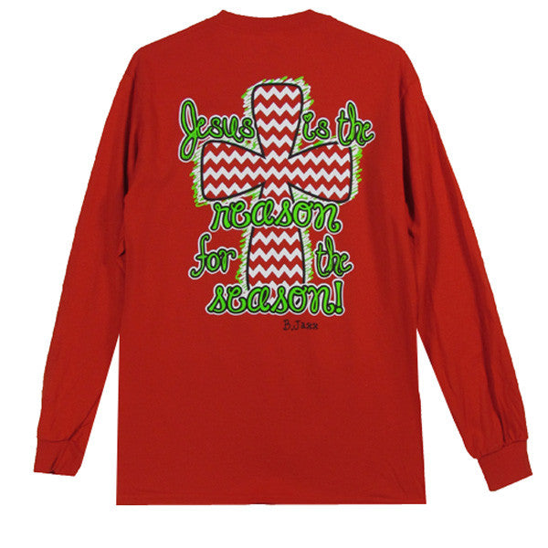 SALE Bjaxx Jesus is the Reason for Season Cross - Adult & Kids T-Shirts, Sweatshirts & Hoodies apparel design preview 1