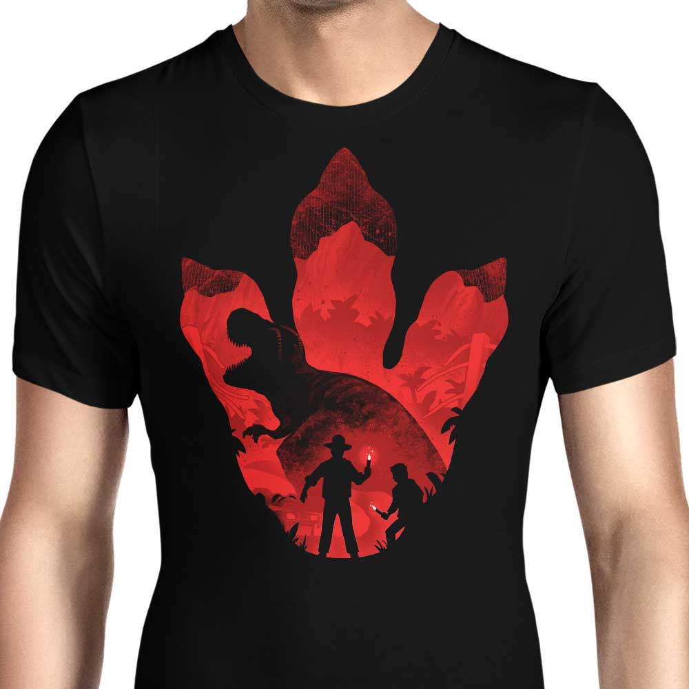 T-Rex Footprint Men's Apparel - Adult & Kids T-Shirts, Sweatshirts & Hoodies apparel design preview 1