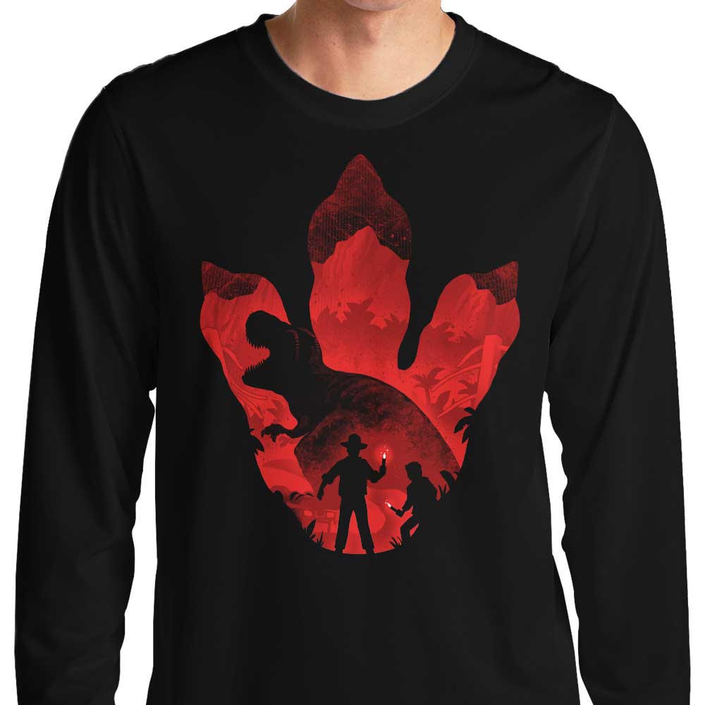 T-Rex Footprint - Adult & Kids T-Shirts, Sweatshirts & Hoodies apparel design preview 1