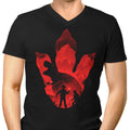T-Rex Footprint Men's V-Neck - Adult & Kids T-Shirts, Sweatshirts & Hoodies apparel design preview 1
