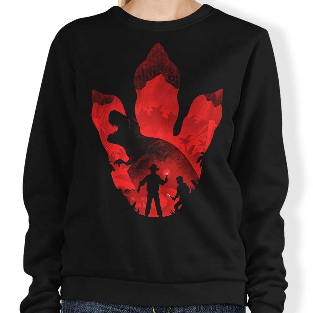 T-Rex Footprint - Adult & Kids T-Shirts, Sweatshirts & Hoodies apparel design preview 1