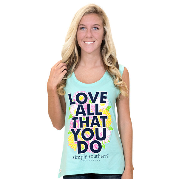 SALE Simply Southern Preppy Love All That You Do Tank - Adult & Kids T-Shirts, Sweatshirts & Hoodies apparel design preview 1