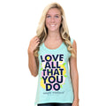 SALE Simply Southern Preppy Love All That You Do Tank - Adult & Kids T-Shirts, Sweatshirts & Hoodies apparel design preview 1