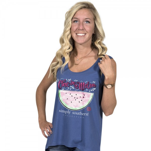 SALE Simply Southern Preppy One In A Watermelon Tank - Adult & Kids T-Shirts, Sweatshirts & Hoodies apparel design preview 1