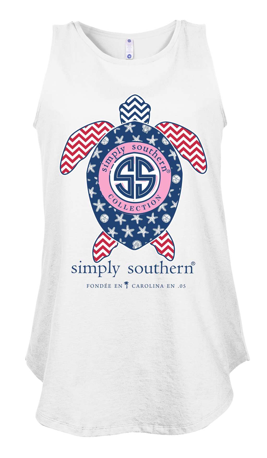 Simply Southern Preppy USA Turtle Tank Top - Adult & Kids T-Shirts, Sweatshirts & Hoodies apparel design preview 2