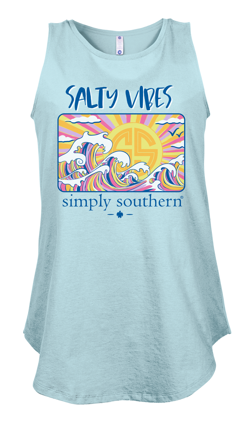 Simply Southern Preppy Salty Beach Tank Top - Adult & Kids T-Shirts, Sweatshirts & Hoodies apparel design preview 2