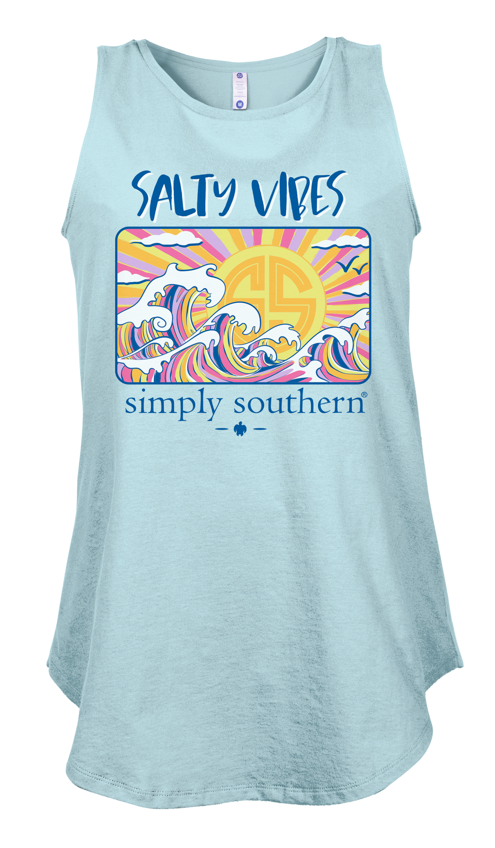 Simply Southern Preppy Salty Beach Tank Top - Adult & Kids T-Shirts, Sweatshirts & Hoodies apparel design preview 2