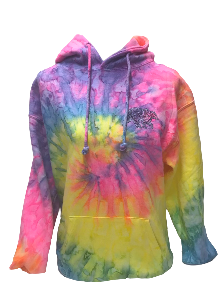 Southern Attitude Tortuga Moon Mandala Bear Tie Dye - Adult & Kids T-Shirts, Sweatshirts & Hoodies apparel design preview 2
