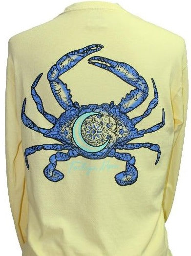 Southern Attitude Tortuga Moon Crab Comfort Colors - Adult & Kids T-Shirts, Sweatshirts & Hoodies apparel design preview 2