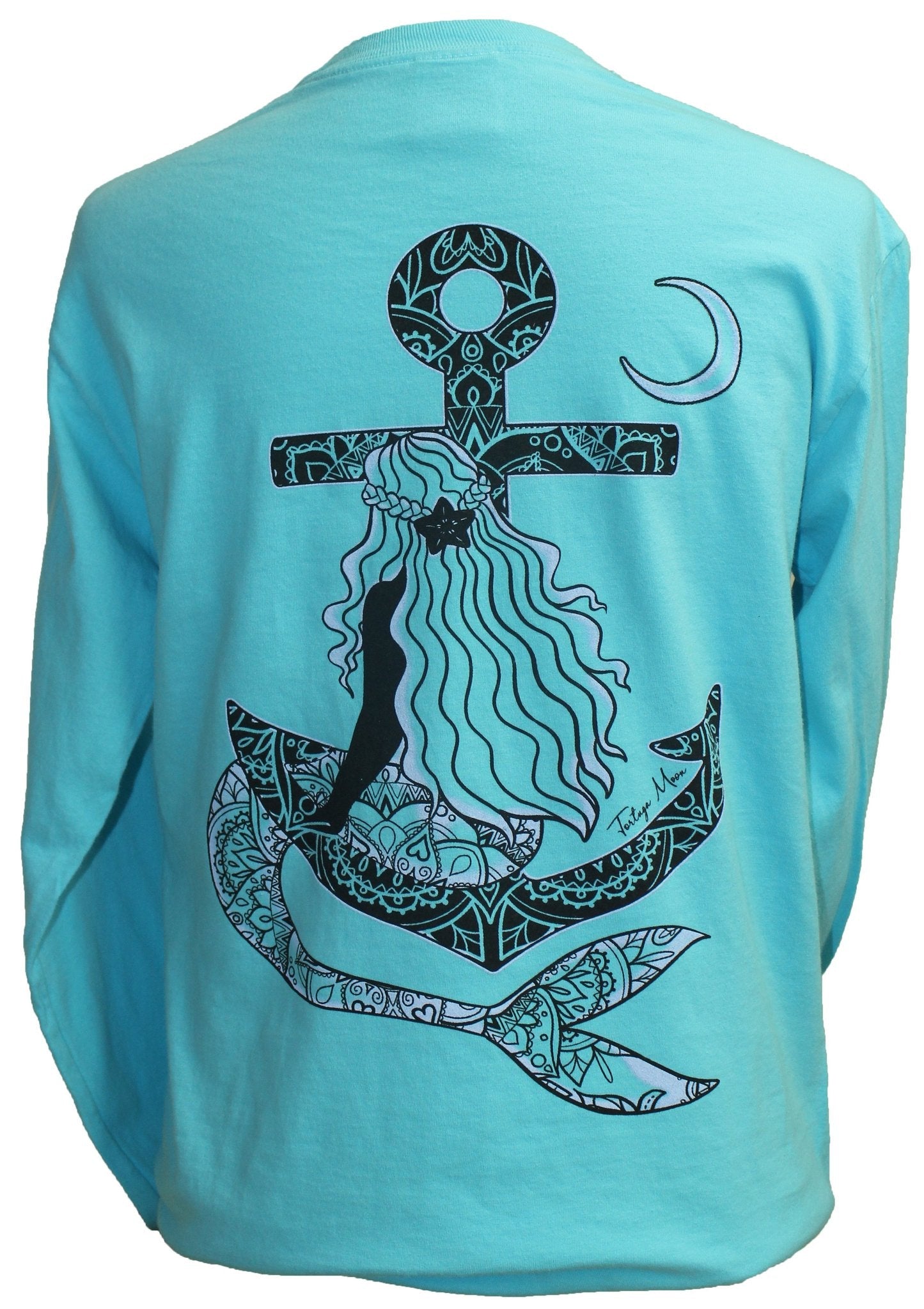 Southern Attitude Tortuga Moon Mermaid Anchor Comfort - Adult & Kids T-Shirts, Sweatshirts & Hoodies apparel design preview 2