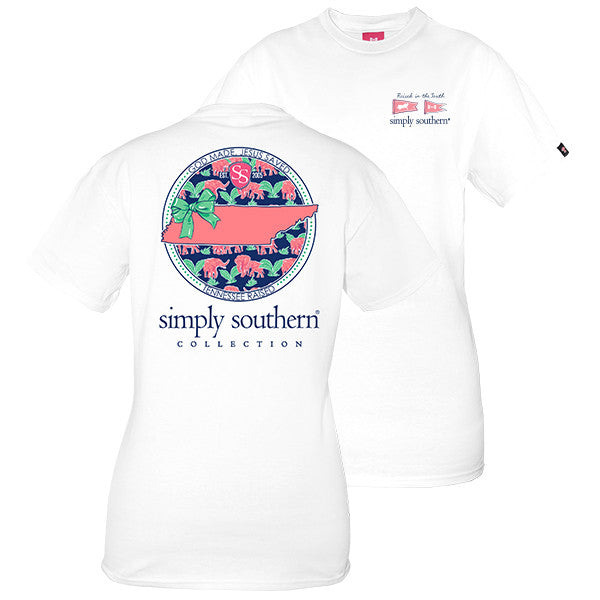 SALE Simply Southern God Made Jesus Saved Tennessee - Adult & Kids T-Shirts, Sweatshirts & Hoodies apparel design preview 1
