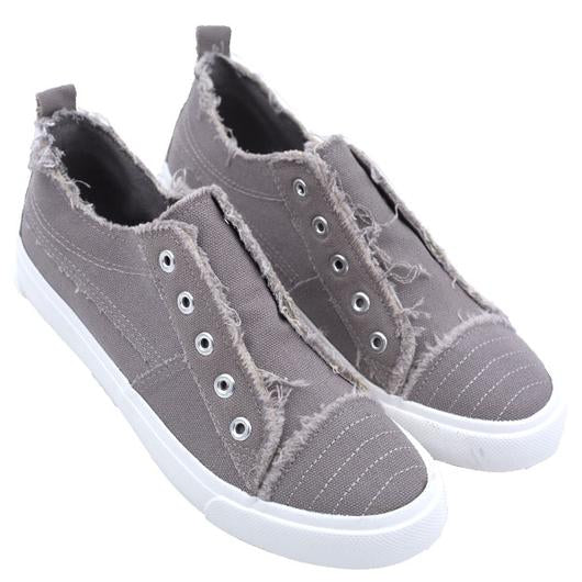 Girlie Girl Originals Preppy Grey Distressed Sneaker - Adult & Kids T-Shirts, Sweatshirts & Hoodies apparel design preview 1