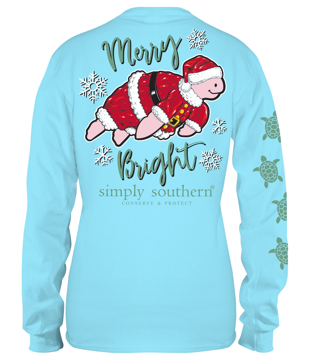 Simply Southern Turtle Tracker Santa - Adult & Kids T-Shirts, Sweatshirts & Hoodies apparel design preview 1