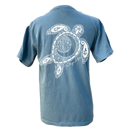 Southern Attitude Tortuga Moon Big Comfort Colors - Adult & Kids T-Shirts, Sweatshirts & Hoodies apparel design preview 2