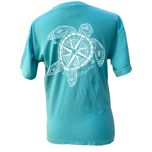 Southern Attitude Tortuga Moon Compass Turtle Comfort - Adult & Kids T-Shirts, Sweatshirts & Hoodies apparel design preview 1