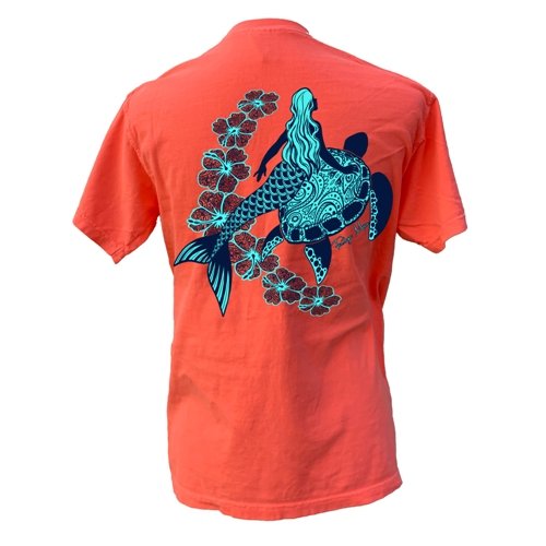 Southern Attitude Tortuga Moon Mermaid Turtle Comfort - Adult & Kids T-Shirts, Sweatshirts & Hoodies apparel design preview 1