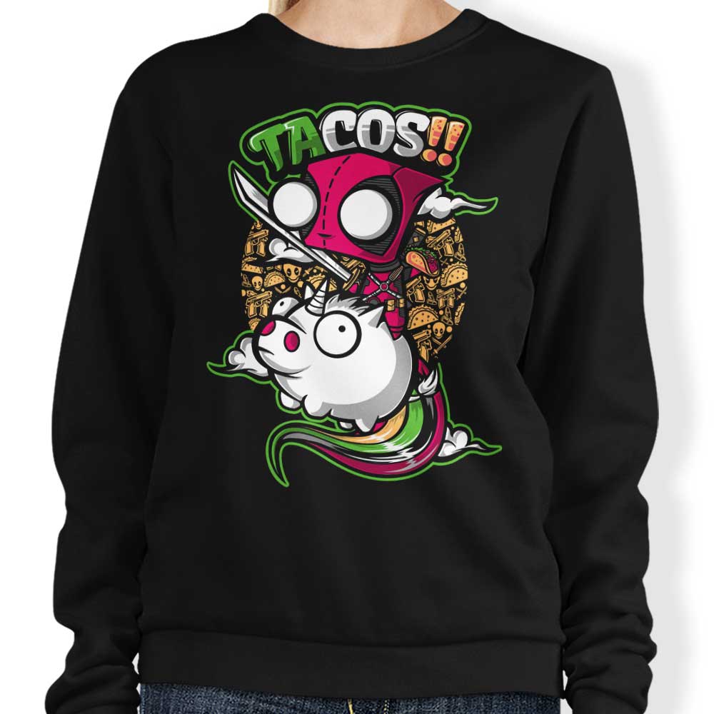 Tacos and Unicorns - Adult & Kids T-Shirts, Sweatshirts & Hoodies apparel design preview 1