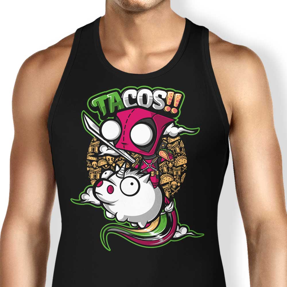 Tacos and Unicorns Tank Top - Adult & Kids T-Shirts, Sweatshirts & Hoodies apparel design preview 1